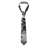 KOUUIP Corbata para hombre con estampado de calavera punk blanca, corbatas regulares para hombre, corbatas clásicas para hombre, corbatas de moda para el cuello de 57 pulgadas de largo, Negro -, talla