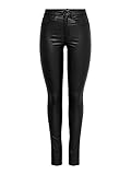 ONLY Onlroyal HW SK Rock Coated PIM Noos, Vaqueros Skinny Mujer, Gris (Black), W30/L32 (Talla del Fabricante: Large)