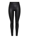 PIECES PCNEW SHINY FLEECE LEGGINGS NOOS, leggings Mujer, Negro (Black), 38 (Talla del fabricante: M/L)