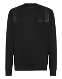 Philipp Plein Masculino Sweatshirt LS TM Negro Medium