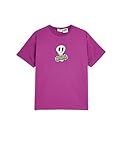 Camiseta con estampado de calaveras, morado, 6 años