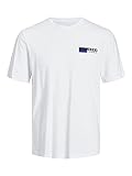 JACK & JONES Jjecorp Logo tee SS O-Neck Noos Camiseta Cuello Redondo, Blanco/Estampado: P4 Small Print, XL para Hombre