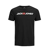 Jack & Jones Jjecorp Logo tee SS Crew Neck Noos T-Shirt, Negro, L para Hombre