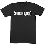 Linkin Park - Camiseta Logotipo de Corchete de Algodón para Adultos Unisex (M) (Negro)