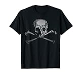 Camiseta pirata con calavera y huesos cruzados Camiseta
