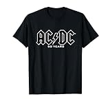 AC/DC - Historia del Logos 50 Años Camiseta