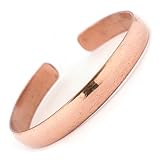 Generico Pulsera de cobre puro curativo, ajustable, unisex, estilo hippie bohemio, hecha a mano en Nepal, Talla única, Cobre, No es una piedra preciosa