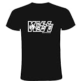 Camiseta negra Kiss Tallas S M L XL XXL (S)