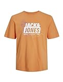 JACK & JONES Jcomap Logo tee SS Crew Neck Sn Camiseta, Naranja Claro, M para Hombre