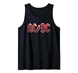 ACDC Red Ice Logo Rock Music Band Camiseta sin Mangas