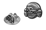 Gemelolandia - Pin Calavera 10 mm Homenaje Histórico - Accesorio de Moda, Diseño Colorido y Alegre para Mochilas