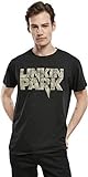 MERCHCODE Linkin Park Distressed Logo tee Camiseta, Negro, S para Hombre