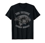 'El futuro se ve brillante' divertido calavera militar NVG Camiseta