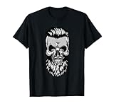 Calavera con barba, hipster Camiseta