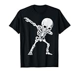 Camisetas de Halloween para niños, disfraz de esqueleto dabbing Camiseta