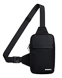 Waterfly Bolso Cruzada Bandolera en el Pecho Bolsa Hombro Cruzado Pequeño para el Trabajo Viajes Mujere Hombre
