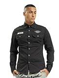 Brandit Luis Vintage Shirt Long Sleeve, color: black, size: XL