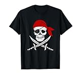 Camiseta pirata niños o adultos espadas y calavera Camiseta