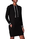 Morgan Lurex 212-rmcli-Vestido de Punto con Capucha y Detalles Vestido, Negro, S para Mujer