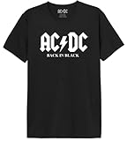 AC/DC MEACDCRTS001 Camisetas, Negro, S para Hombre
