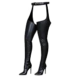 NUSGEAR 2022 Botas altas para Mujer de tacón alto plataforma clásicas Botas de cuero por encima de la rodilla Muslo Otoño Invierno Sexy Elástico Botas PU Botas Casual punk gotico Moda Fiesta Zapatos