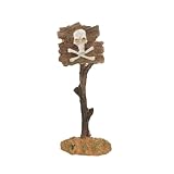 Cadzyre Decoración para acuario, diseño de calavera, esqueleto, pequeño, 6 x 4 x 15,5 cm, resina, para acuario, decoración de calavera, beta