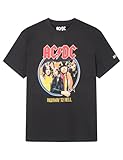 SPRINGFILED Camiseta AC DC, Camiseta Hombre, Black, M