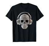 Bling Skull con auriculares - DJ Music Lover Camiseta