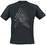 Linkin Park Smoke Logo Hombre Camiseta Negro S 100% algodón Regular