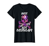 Mujer Böse - Calavera para gatos Camiseta