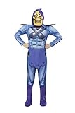 Smiffys Officially Licensed Kids He-Man Skeletor Costume Disfraz de esqueleto con licencia oficial para niños, color azul, M-7-9 Years (52612M)