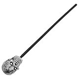 Toddmomy Bastón De Calavera Realista para Halloween Accesorios Góticos Suministros para Fiestas Temáticas Bastón Bastones Accesorios De Disfraz Bastón De Disfraz LED Varita