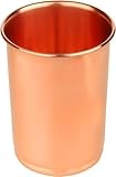 Royal Kurta Vasos de cobre puro para beber, vasos de cobre puro para la salud ayurvédica, juego de 2 unidades, 250 ml (2, lisos)