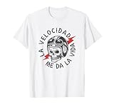 Velocidad Motorista | Moto Vulcan Calavera Papa Motero Camiseta