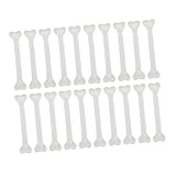 GALPADA 20 Piezas Huesos Humanos de Plástico Simulados Decorativos para Halloween Accesorios y Realistas para Disfraces y Decoración de Casas Encantadas