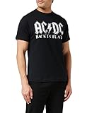 AC/DC Back in Black Camiseta, Negro, S para Hombre
