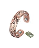 4 anillos magnéticos de cobre para terapia de artritis magnética, para hombres y mujeres, alivian eficazmente la artritis y el dolor de dedos, tienen un ligero efecto sobre el reumatismo y el drenaje