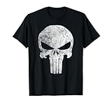 Marvel Punisher Skull Symbol Distressed Camiseta