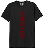 AC/DC MEACDCRTS055 Camisetas, Negro, L para Hombre