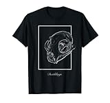 Calavera Gato Ossa Camiseta