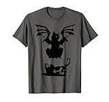 Black Cat Brujería Halloween Skull Witch Regalo aterrador Camiseta