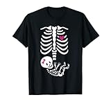 Halloween Mamá Disfraz Regalo Esqueleto Embarazada Camiseta Camiseta