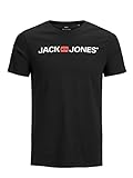 Jack & Jones Jjecorp Logo tee SS Crew Neck Noos T-Shirt, Negro, L para Hombre
