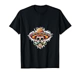 Cabeza de calavera mexicana con sombrero| Fiesta de México Camiseta