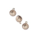 Alipis 3 Uds Campanas De Viento De Cobre Vintage Encanto De Año Nuevo Chino Pequeña Campana De La Libertad Accesorios De Carillón De Viento DIY Decoración del Hogar Guirnalda De Navidad