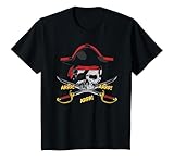 Niños Disfraz de Pirata de Halloween Calavera Pirata ARRR! Pirata Camiseta