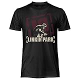 CRAZY FOR ROCK Linkin Park - Camiseta oficial vintage Meteora, unisex, de algodón, camiseta de ajuste regular para adulto y niño, Negro , S