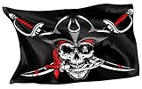 Bandera pirata original de marco del Caribe