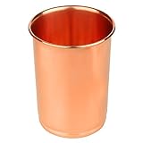 Zap Impex Vasos para beber de cobre puro de vidrio curación ayurvédica, 250 ml