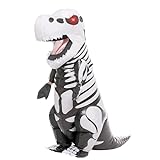 Spooktacular Creations inflable de Halloween de disfraces de esqueleto de dinosaurio de cuerpo completo esqueleto T-Rex inflable de disfraces - Niño